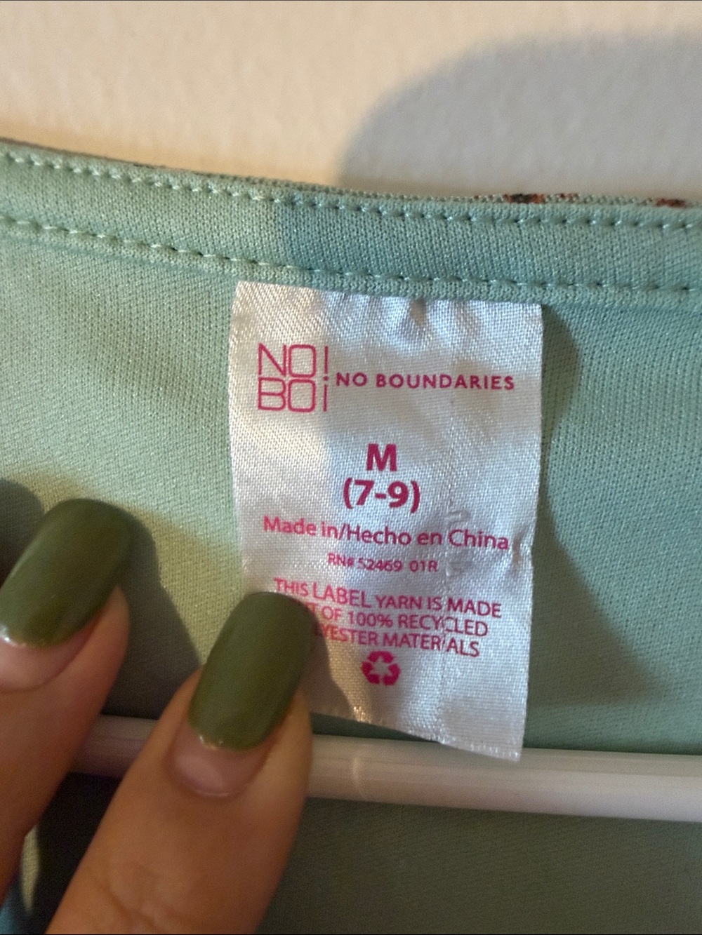 No Boundaries Mint Green Floral Puff-Sleeve Top - Picture 2 of 2